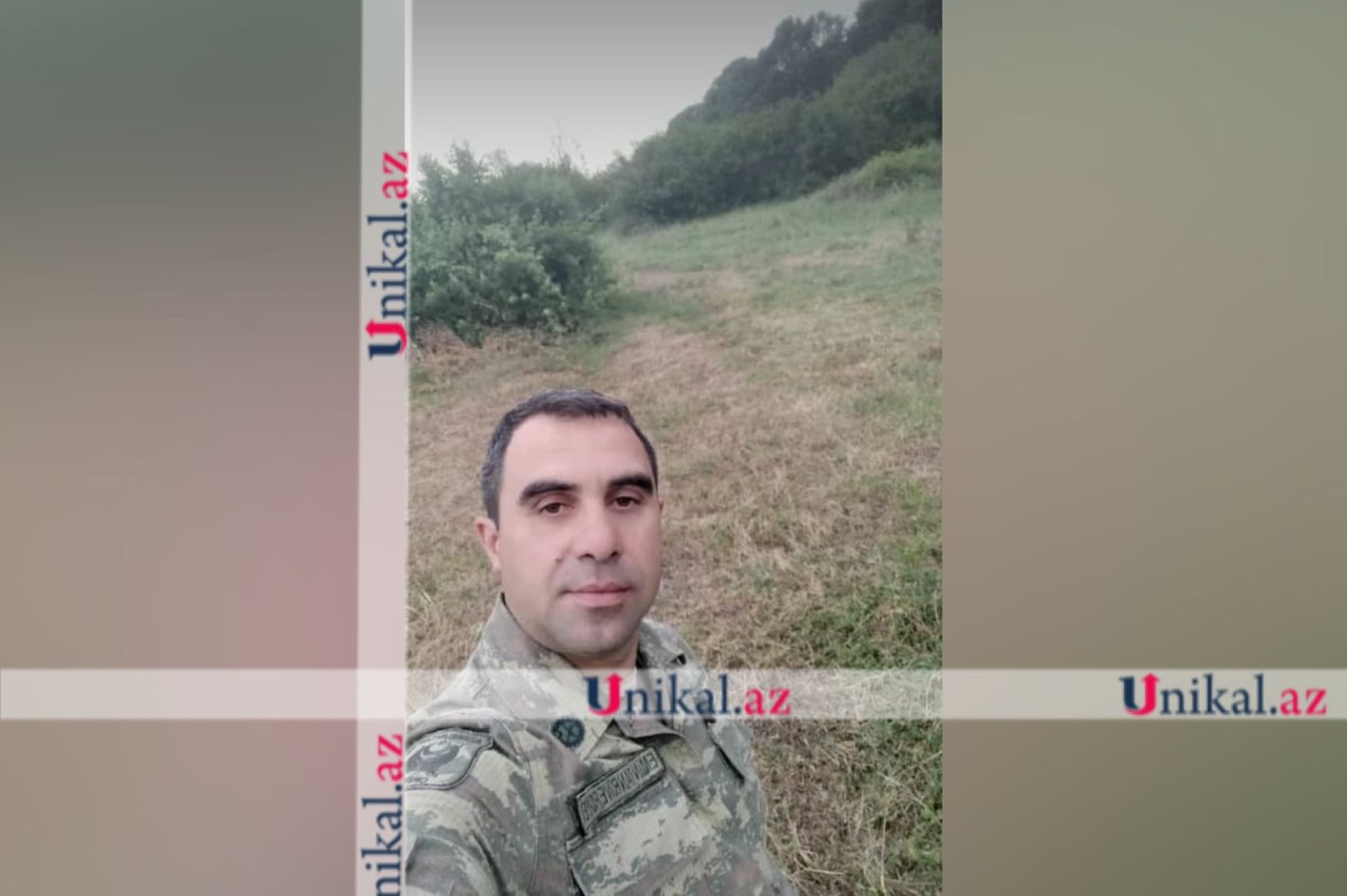 Minaya düşən hərbçimizin FOTOSU